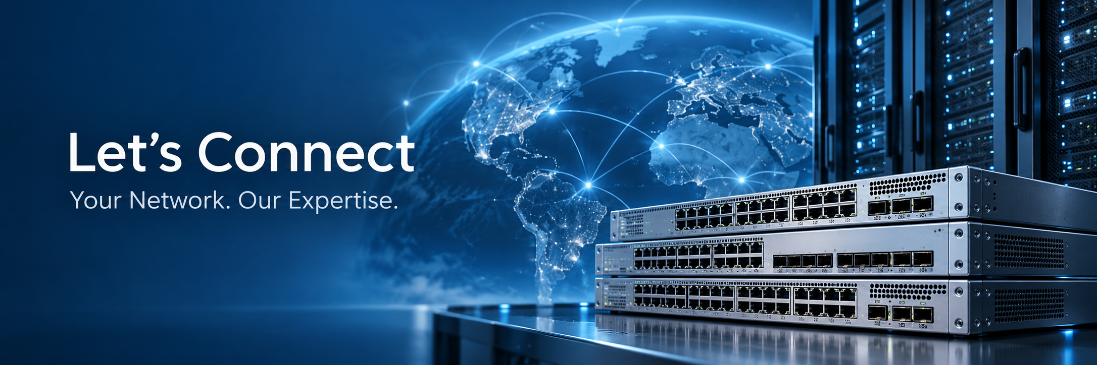 Let's Connect — Your Network. Our Expertise. Global networking and enterprise switches.