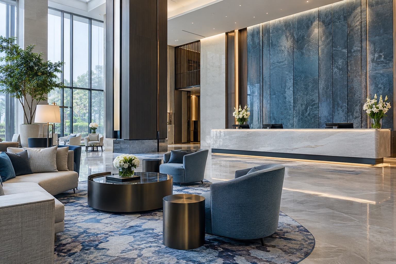 Hospitality industry scene